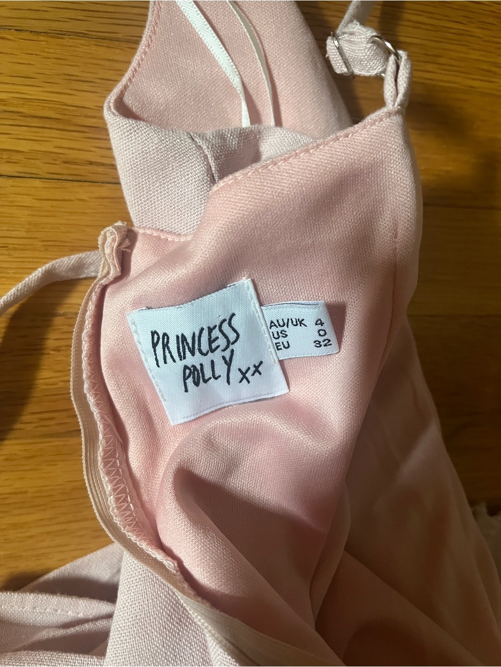 Princess Polly Spaghetti Strap Pink Tie-Waist Mini Dress - Picture 8 of 8